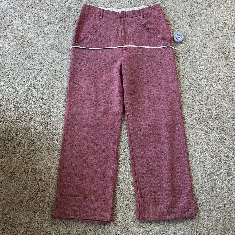 FREE PEOPLE Selina Tweed Cuff Pants